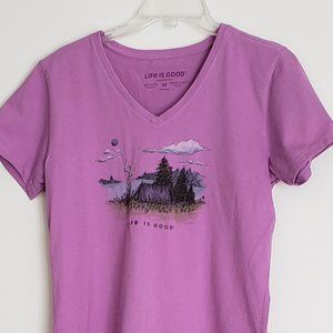 Life is Good women's v neck t-shirt